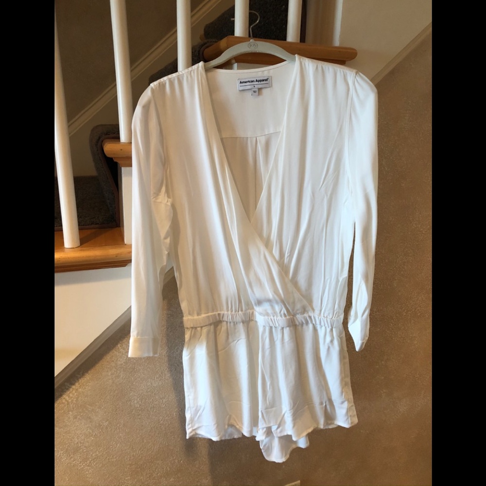 American Apparel White Romper